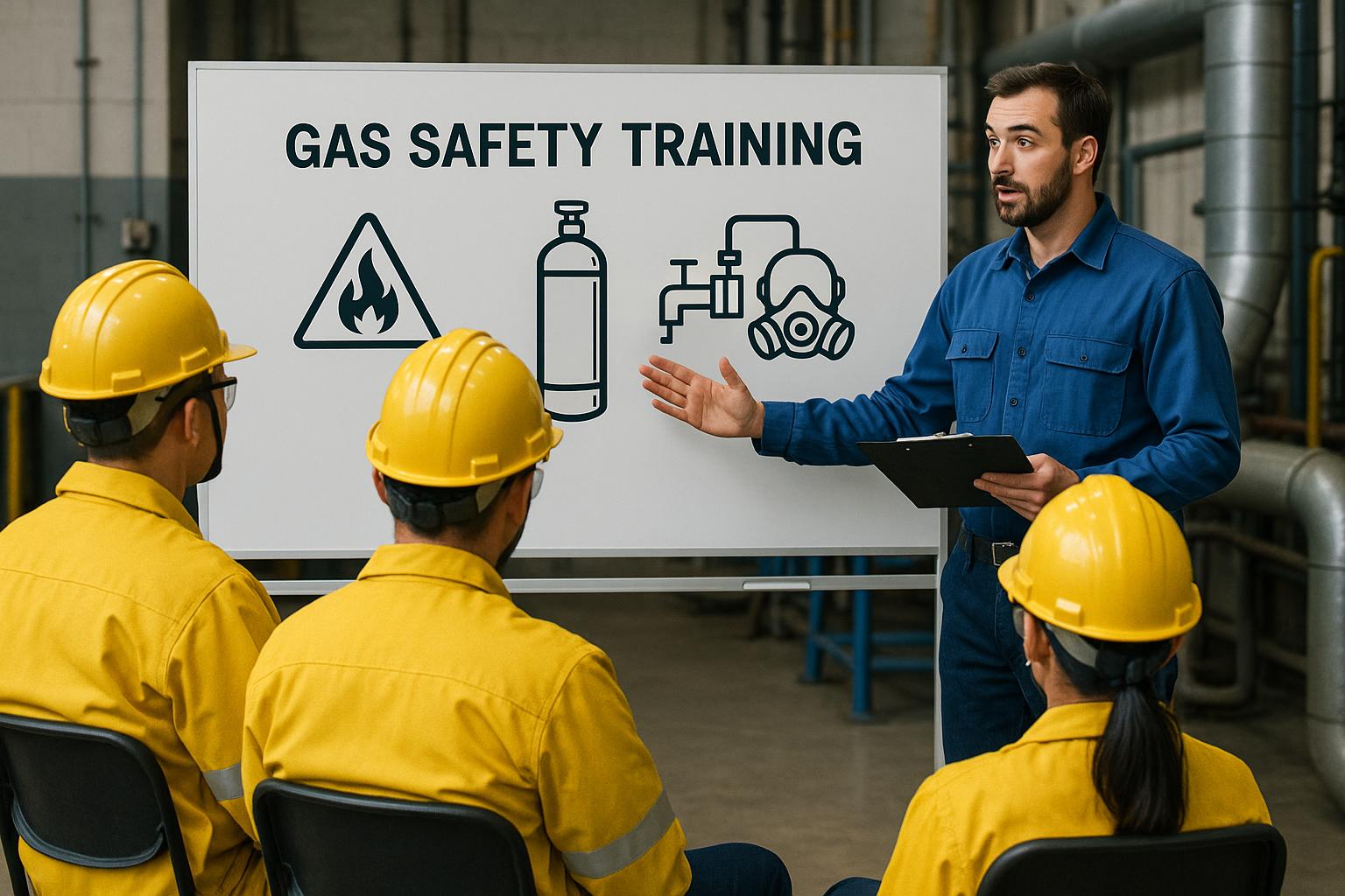 Utbildning i gassäkerhet för industrin
