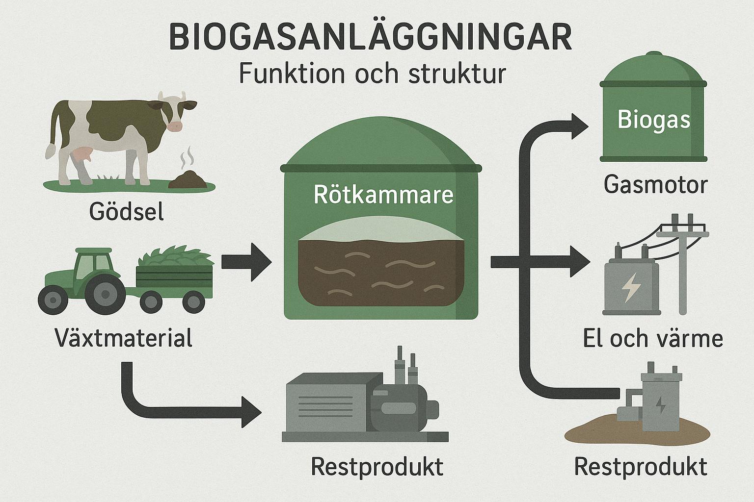 Biogasanläggningar: Funktion och struktur