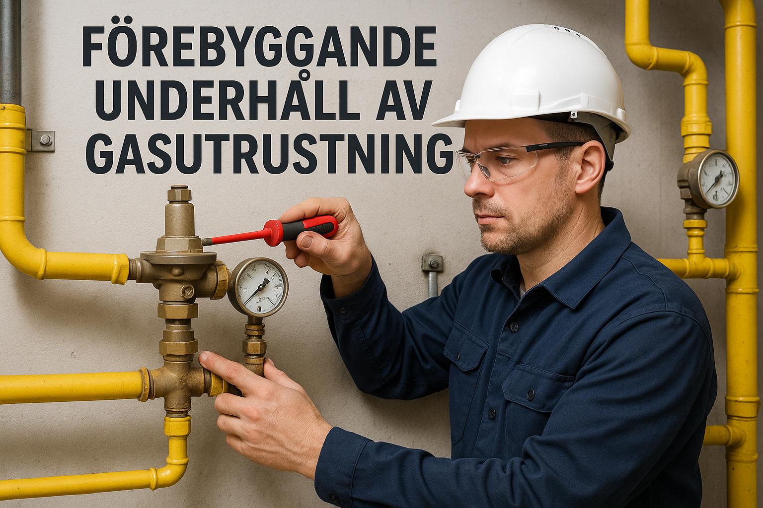 Förebyggande underhåll av gasutrustning