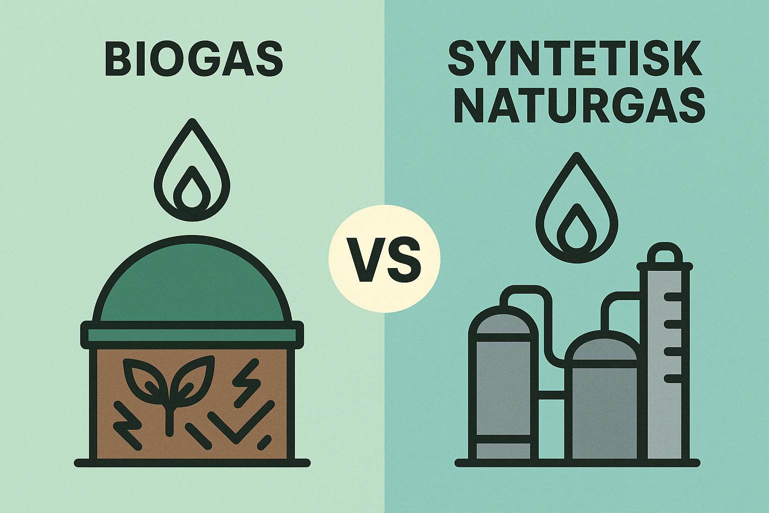 Biogas kontra syntetisk naturgas